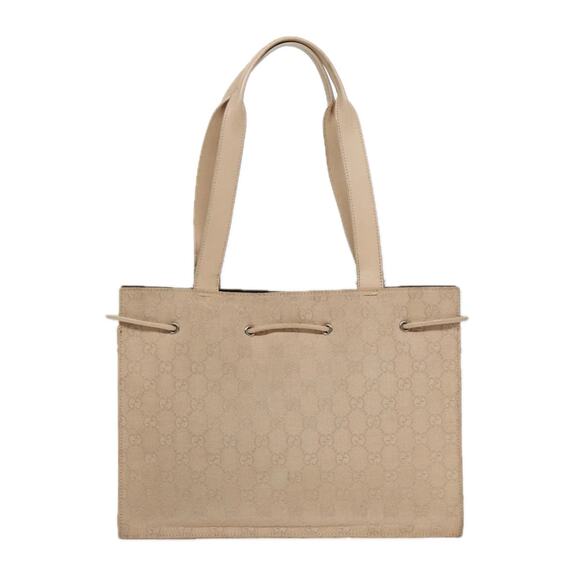 GUCCI GG Canvas Tote Bag Beige Silver 002 002 - Picture 3 of 16
